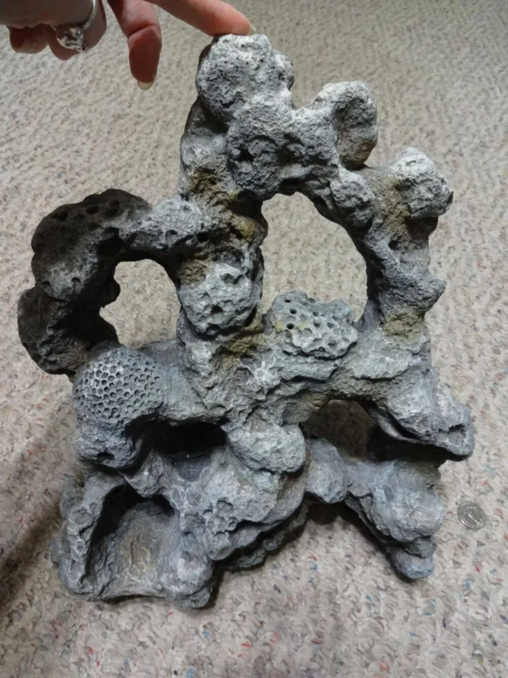 large resin rock for fish tank aquarium decor